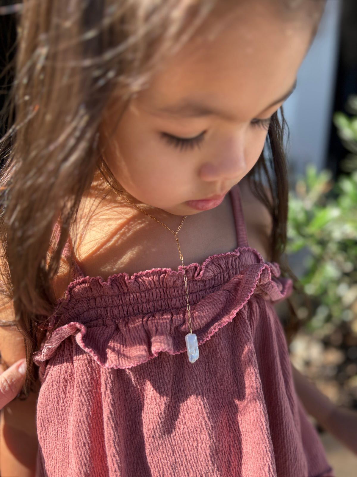 Maya Pearl Drop Necklace