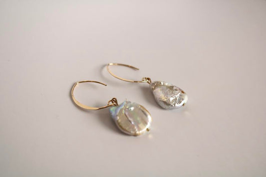 Simone Pearl V Earrings